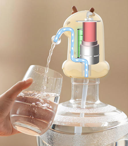 桶裝水電動抽水器方案開發